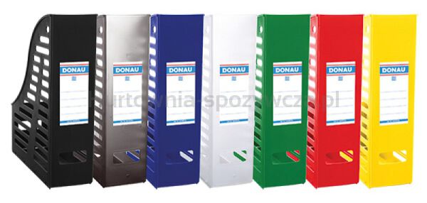 Pojemnik ażurowy na dokumenty DONAU, PP, A4, składany, żółty - 2