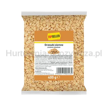 TOPSELLER Orzeszki ziemne prażone, niesolone 400 g