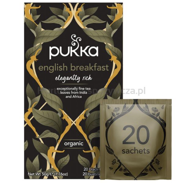 Herbata PUKKA Elegant English Breakfast, 20 kopert