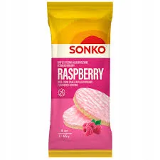 Sonko Wafle ryżowo-kukurydziane o smaku maliny 65g