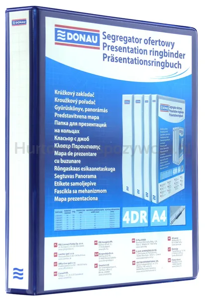 Donau Segregator ofertowy PP, A4/4RD/25, niebieski 