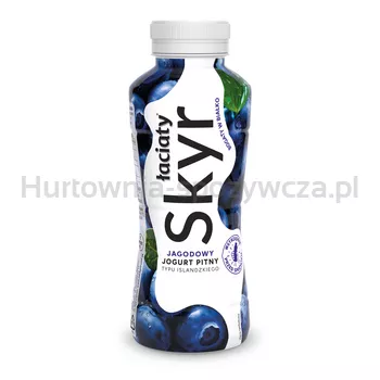 Jogurt pitny typu islandzkiego skyr łaciaty jagodowy PET 360g