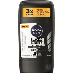 Nivea Men Antyperspirant Black&White Power Stick 50Ml