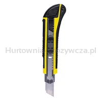 Nóż pakowy DONAU Professional, gumowa rękojeść, z blokadą, żółto-czarny - 3