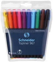 Schneider Zestaw Cienkopisów Topliner 967, 0,4 mm, 10 szt., pudełko z zawieszką, mix kolorów  - 2