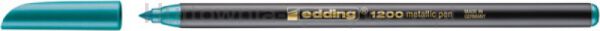 Pisak z cienką końcówką e-1200 EDDING, 1-3mm, metaliczny zielony