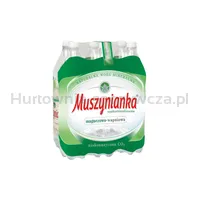 Woda Muszynianka Naturalna częściowo odgazowana, wysokozmineralizowana, niskonasycona CO2 1,5 l - <br> Paleta 504 szt. - 2