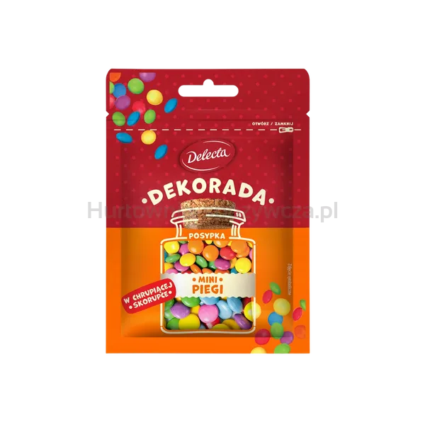 Delecta Decorada Kolorowe Mini Piegi 30g