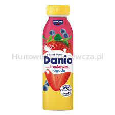 Danone Danio Jogurt Pitny smak truskawka jagoda 270g