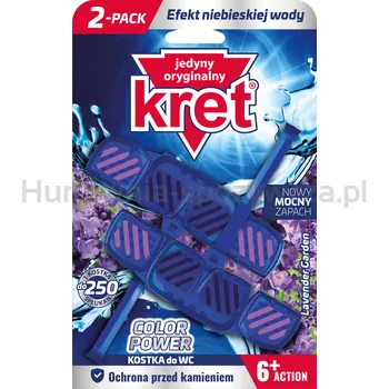 Kret Kostka Wc Color Power Lavender Garden 2X40G