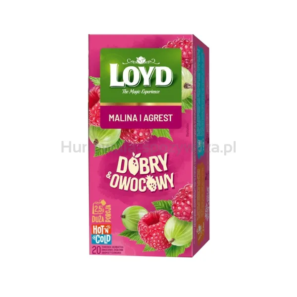 Loyd Herbata o smaku malina i agrest 20x2,5g