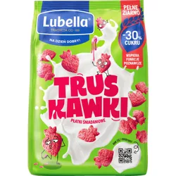 Lubella TRUSKAWKI Płatki śniadaniowe -30% cukru 450g