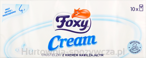 Chusteczki Higieniczne Foxy Cream 10Szt. Po 10
