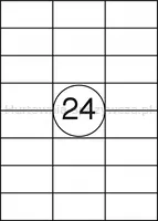 Office Product Etykiety 64,6X33,8Mm, Białe, 100 Ark.  - 2