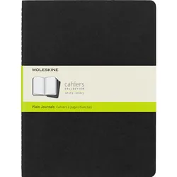 Zestaw 3 Zeszytów MOLESKINE Cahier Journals XL (19x25cm) gładki, 120 stron, czarny
