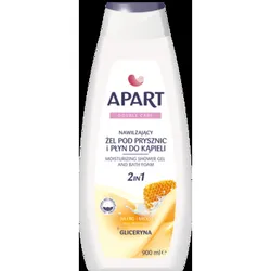 Apart Double Care Nawilżający Żel Pod Prysznic I Płyn Do Kąpieli 2W1 Mleko I Miód 900Ml