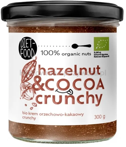 Krem Orzechowo Kakaowy - Crunchy BIO 300 g