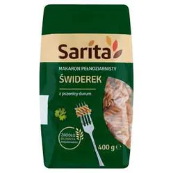 Makaron Sarita Pełnoziarnisty Świderek 400 G Mw Dobry Wybór