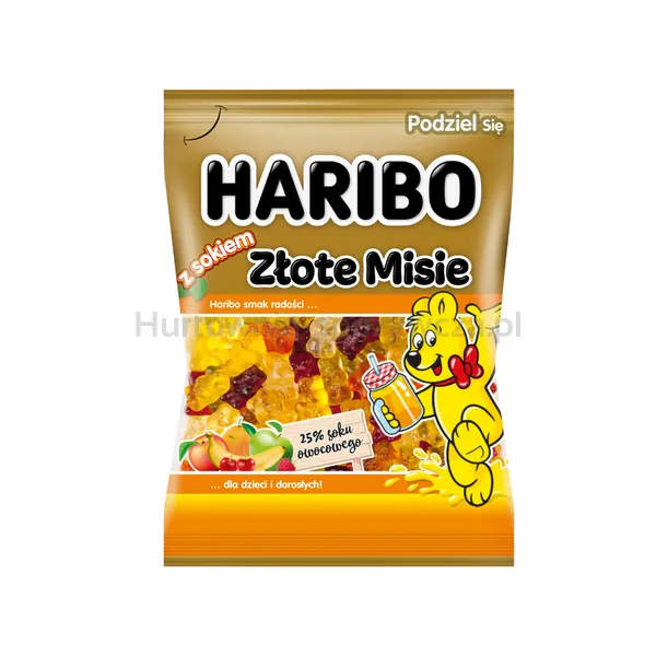 Żelki Haribo Złote Misie z Sokiem 160G