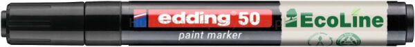 Marker olejowy na bazie wody e-50 EDDING EcoLine, 2-3mm, czarny - 2