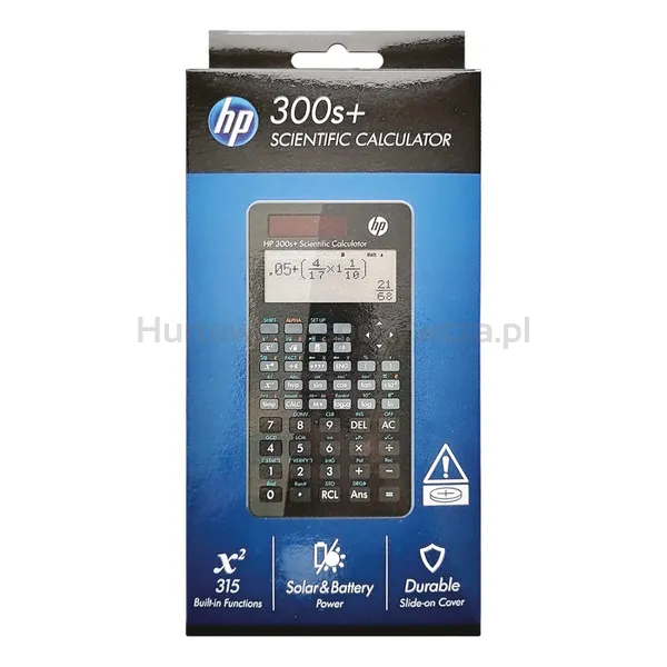 Kalkulator naukowy HP-300SPLUS/INT BX, 315 funkcji, 155x84x20mm, czarny