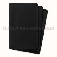 Zestaw 3 Zeszytów MOLESKINE Cahier Journals L (13x21cm) gładki, 80 stron, czarny - 2
