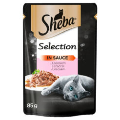 Sheba Selection In Sauce Z Łososiem 85G(Data Przydatności 29.05.2024)