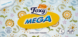*Foxy Chusteczki Kosmetyczne Mega 200 Sztuk