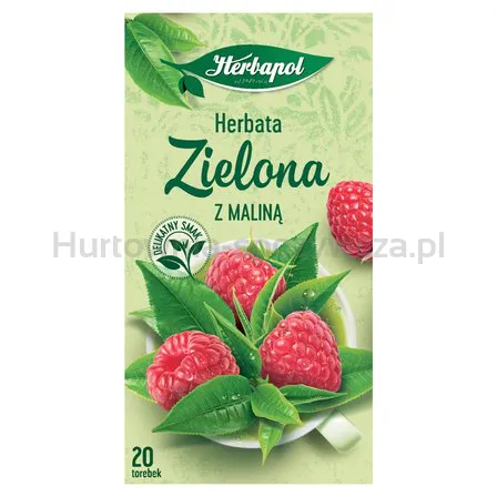 Herbapol Herbata Zielona Z Maliną (20 Torebek X 1,7G) 34G