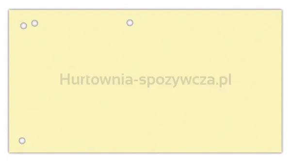Office Products Przekładki karton, 1/3 A4, 240x105mm, 100szt., żółte 