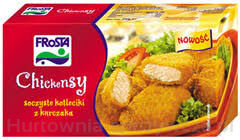 Frosta Chickensy Chrupiące Kotleciki Z Kurczaka 250 G + Sos 25 Ml