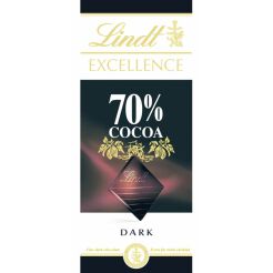 Lindt Excellence 70% Cocoa 100G