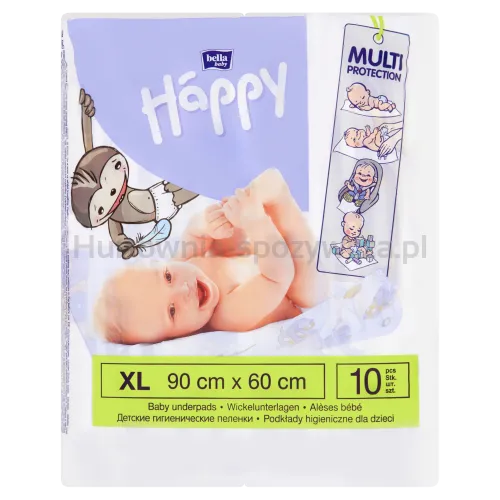 Bella Podkład Higieniczny Do Przewijania Baby Happy 60X90 10 Szt.