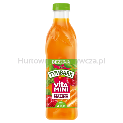 Tymbark Vitamini 100% Sok Jabłko Marchew Malina 1 L