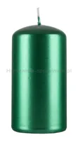 Świeca słupek DONAU HOME Standard Lakier, 60x115mm, zielony metaliczny połysk - 2