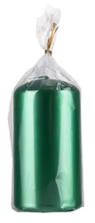 Świeca słupek DONAU HOME Standard Lakier, 60x115mm, zielony metaliczny połysk