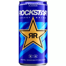 Rockstar Blueberry Pomegranate Acai Gazowany napój energetyzujący 250 ml kaucja