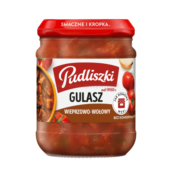 Pudliszki Gulasz wieprzowo-wołowy 460g