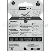 Taśma montażowa SCOTCH®, mocna, 19mm x 1,5m, biała - 4