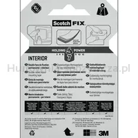 Taśma montażowa SCOTCH®, mocna, 19mm x 1,5m, biała - 4