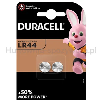 Duracell Baterie Alkaliczne Pastylkowe  Typ Lr44 2 Szt.