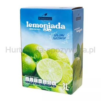 Klimkiewicz Lemoniada limonka oraz mięta 3 l