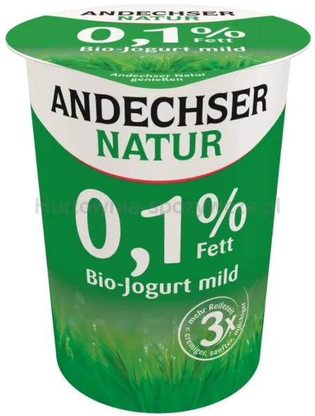 Jogurt Naturalny 0,1% Tł. Bio 500 G