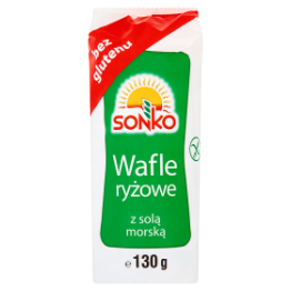 Sonko Wafle Ryżowe Z Solą Morską 130G