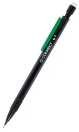 Q-Connect Ołówek automatyczny 0,7mm, czarny, GRATIS - grafity 