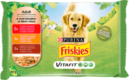 Friskies Adult Mięso Pies 4X100 G