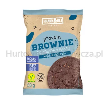 Frank &amp Oli Protein brownie czekolada + kakao miękkie ciasteczko 50 g