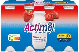 Danone Actimel Truskawka 8X100G