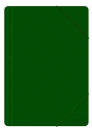 Office Products Teczka z gumką, A4, PP, 500mikr., 3-skrz., zielona 
