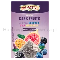 Big-Active Herbatka Owocowa Dark Fruits Jeżyna, Borówka, Figa, Marakuja + Czarnuszka 20Torebek X 2,25G